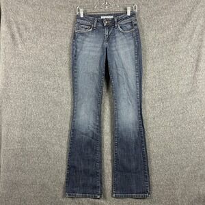 Joe's Jeans Womens 25 Blue Medium Wash Low Rise Slim Bootcut Stretch Denim Pants